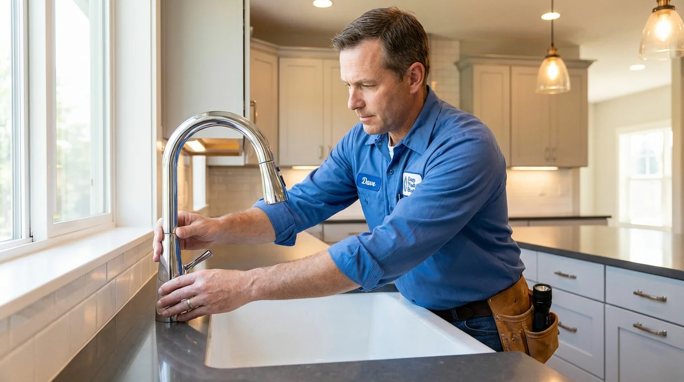 Kitchen faucet installation by Johns Plumbing LLC in Irwin