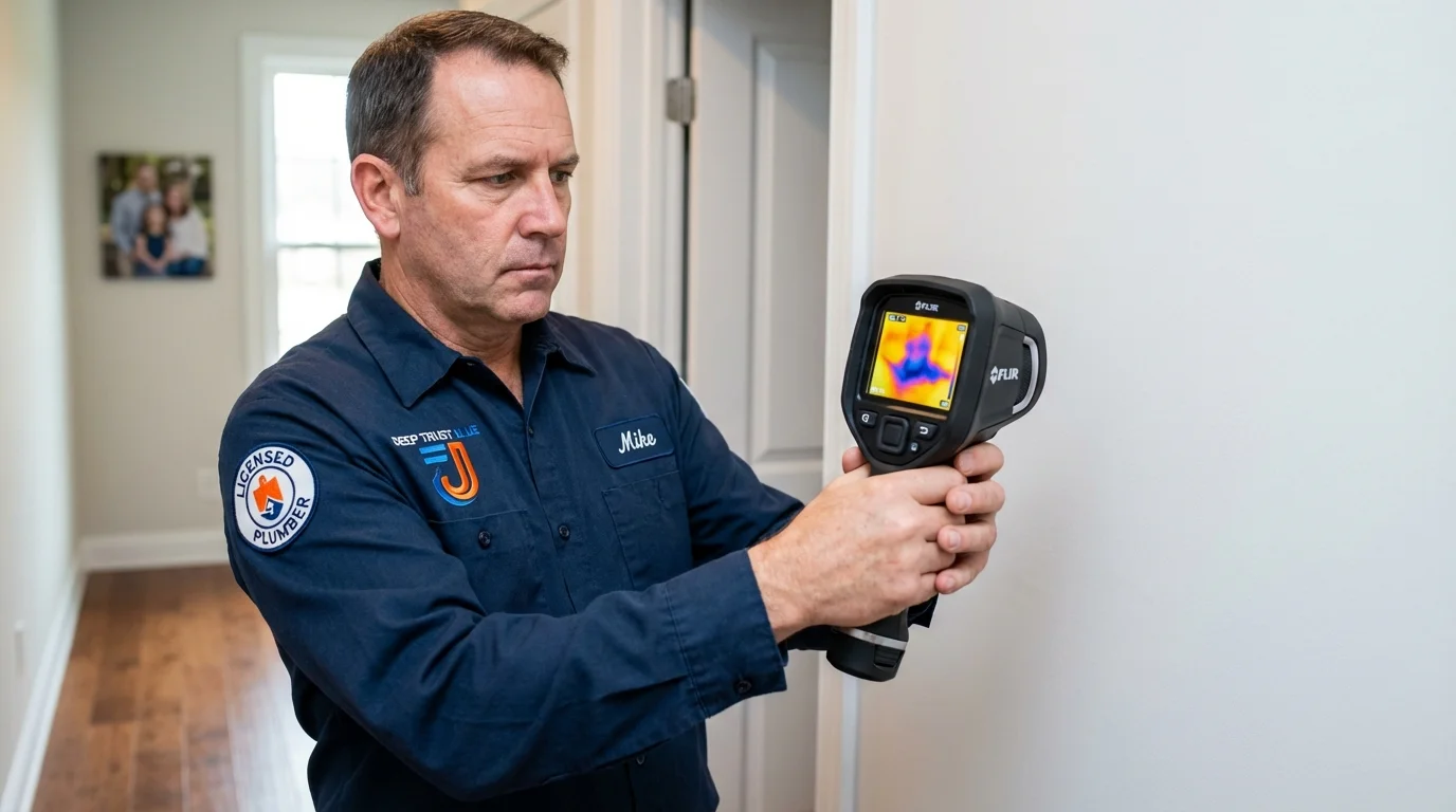 Thermal imaging leak detection by Johns Plumbing LLC in Irwin